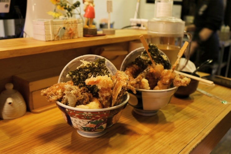  동인천 신포 맛집 온센 본점 : 이까텐동, 아나고텐동