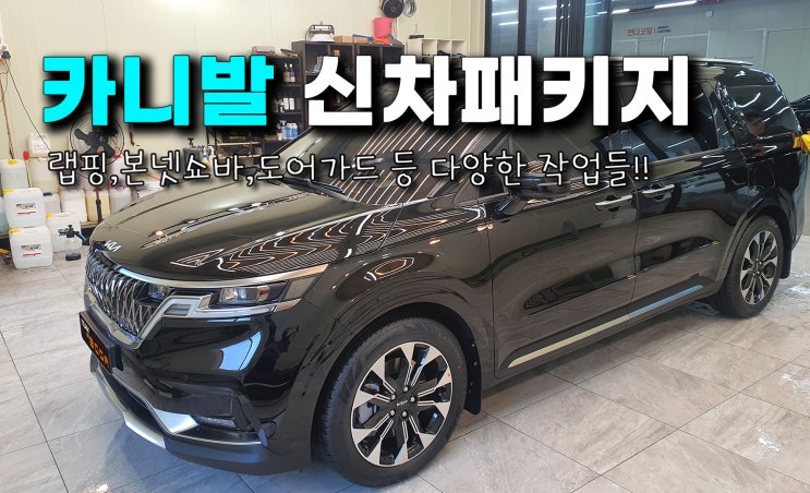  카니발 신차패키지 본넷쇼바,랩핑,도어가드 등등 다양하게!