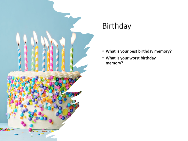 한국어와 영어 프리토킹 freetalking 주제 - 생일 한국어와 영어 프리토킹 freetalking 주제 - 생일