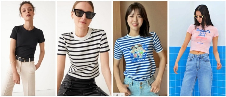  좀 더 영하게 더더더 영한게 트렌드인 2022 여름 티셔츠 핏 정리