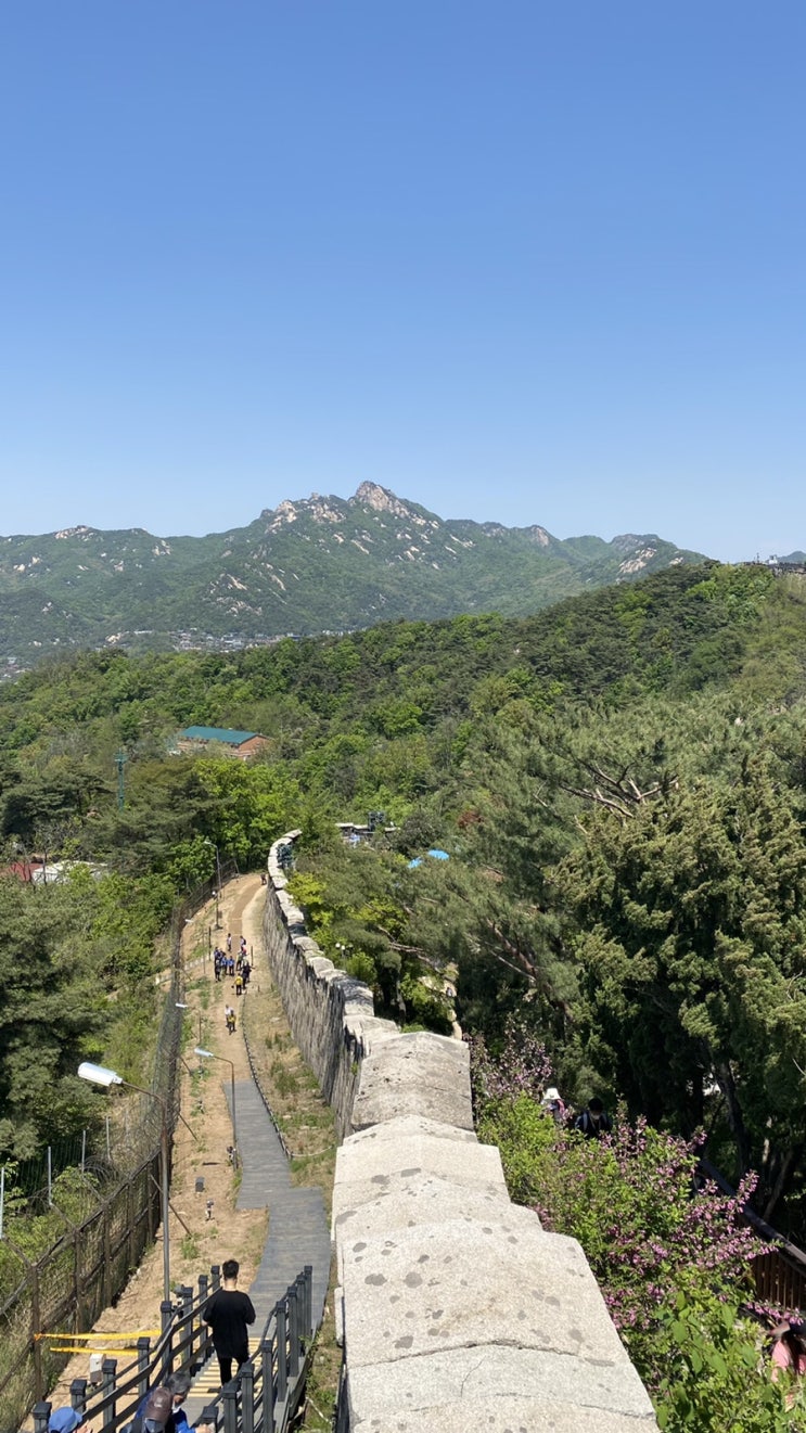  북악산등산코스 한양도성길(삼청공원-삼청안내소-만세동방-백악마루-창의문안내소)