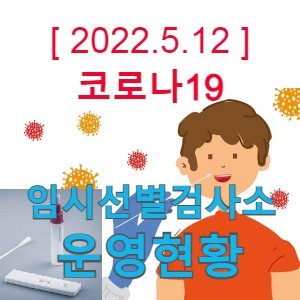 [5월 12일] 전국 97개소 코로나19 임시선별검사소 현황 공유