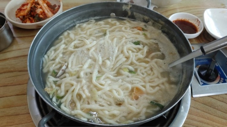  청주시맛집 송정희칼국수, 동죽칼국수(바지락미더덕칼국수) 먹고 청주시맛집 인정