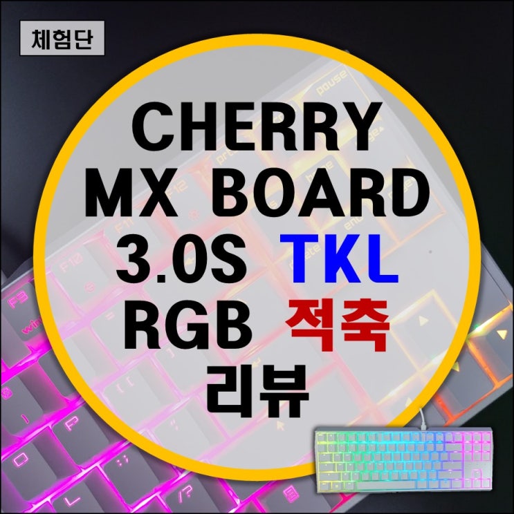 텐키리스로 돌아온 CHERRY MX BOARD 3.0S TKL RGB 적축 리뷰