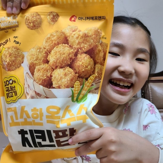  마니커 옥수수치킨팝콘 치킨너겟보다 고소한 어린이간식