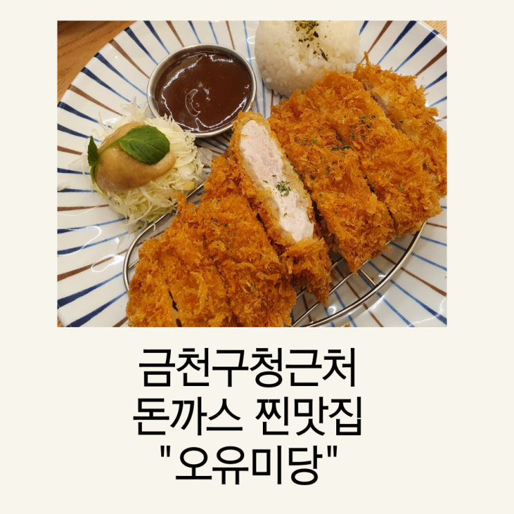  금천구청 돈까스 맛집 오유미당 금천롯데캐슬점 (쌀국수도 맛있는 곳 내돈내산 후기)