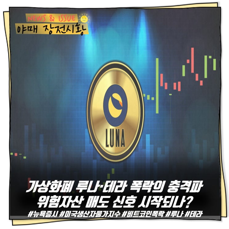  [ 장전시황 ] 가상화폐 루나·테라 폭락의 충격파 위험자산 매도 신호 시작되나?