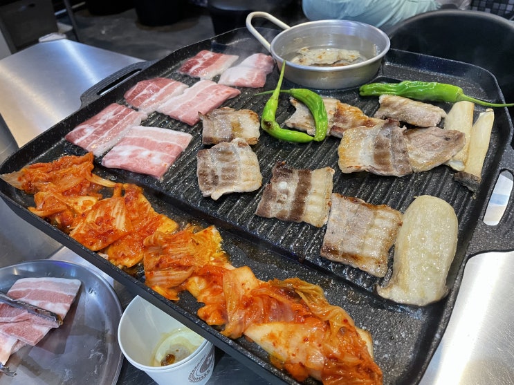 구월동 맛집 , 구월 아시아드 맛집 : 고긷찝 , 냉동삼겹살 전문 고기집 , 주차가능