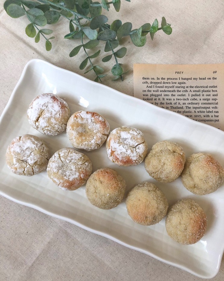 이탈리아식 마카롱 아마레티 쿠키 만들기 노밀가루 아몬드가루베이킹