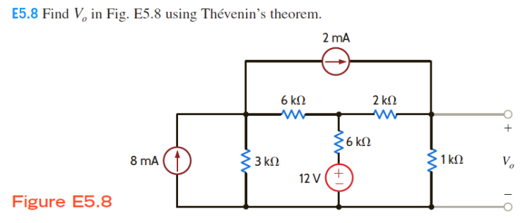 회로이론 Ch5.3 Thevenin's and Norton's Theorems. 태브냉의 정리, 노턴의 정리. (2)