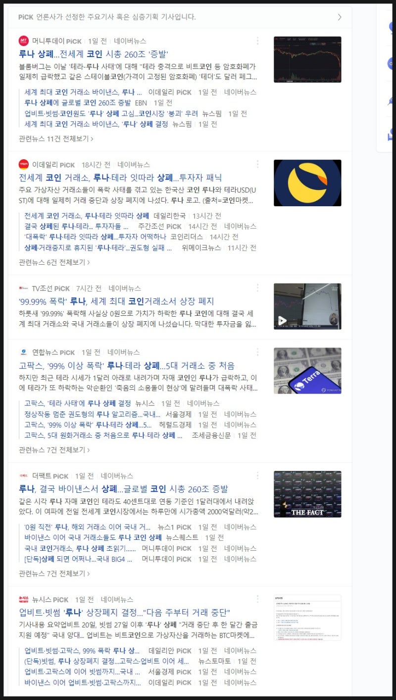 루나코인 상폐 비트코인 어디까지 떨어질 거니 : 네이버 블로그