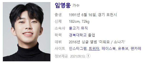  가수 임영웅 사주풀이 사주분석