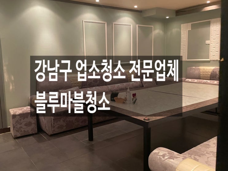 강남구 업소청소 전문업체 블루마블청소