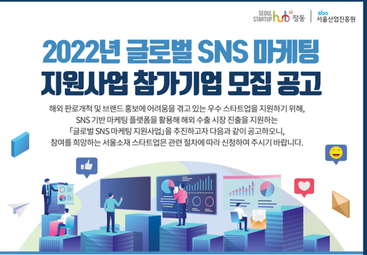  글로벌 SNS 마케팅 지원사업 참가기업 모집