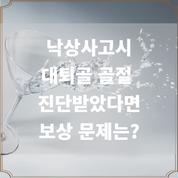  낙상사고 대퇴골 골절시 보상사례 및 보상해결책?