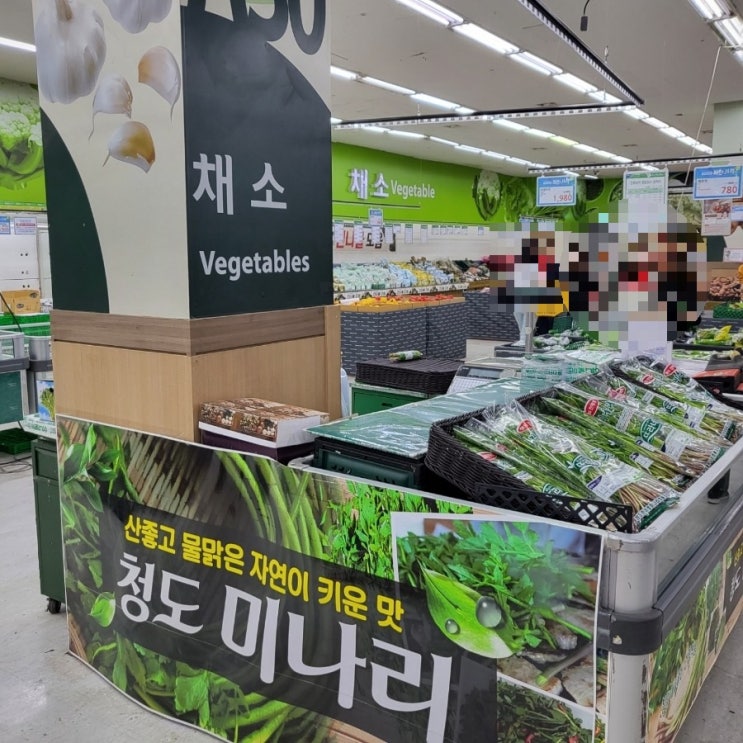  창동 하나로마트 청도 한재미나리