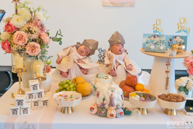 쌍둥이 백일준비|백일상대여, 백일의상, 백일촬영, 백일떡 쌍둥이 백일준비|백일상대여, 백일의상, 백일촬영, 백일떡