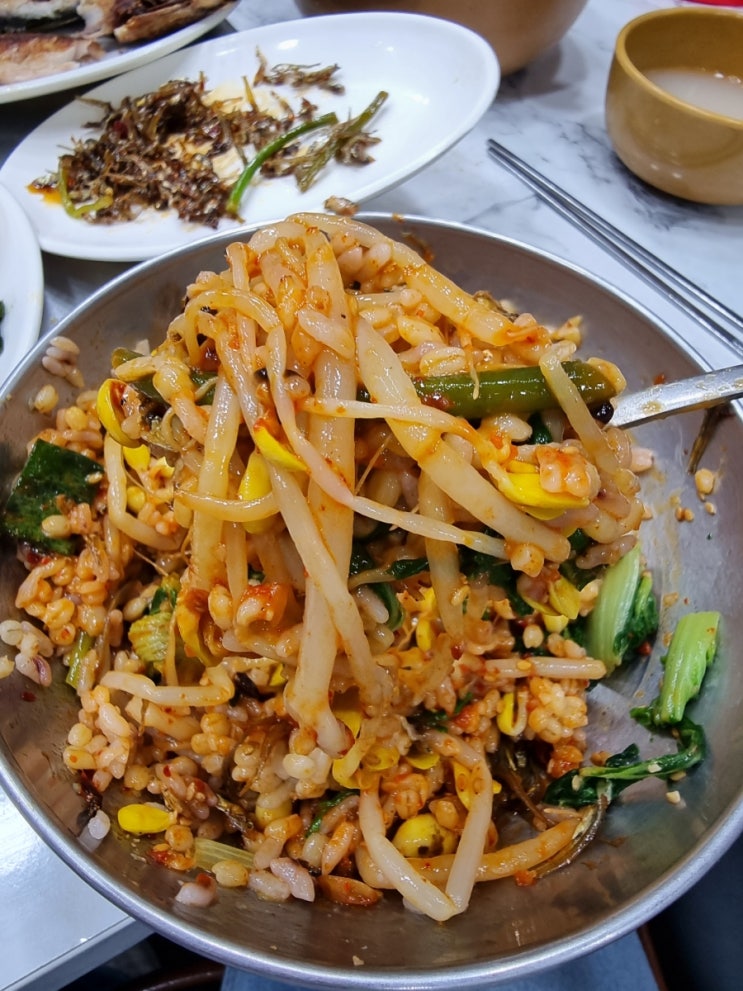  포항 죽도시장 "대화식당" TV방영맛집, 저렴한 정식 줄서서 먹어봤어요!