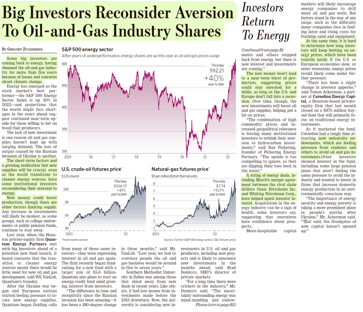  나는 Wall Street Journal(WSJ)로 영어공부/경제공부 한다 - 22.05.13(금)