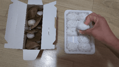  [리뷰 볼래 내돈내산] 풍납동 골목 장사꾼 l 찹쌀떡 망개떡 맛보기 내돈내산