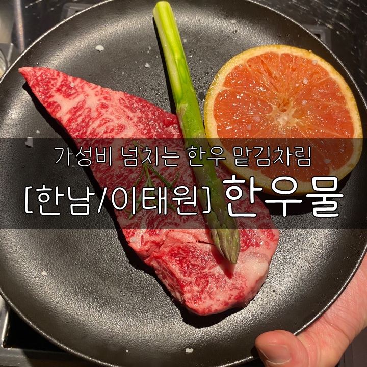  [한남/이태원] 한우물, 가성비 넘치지만 정말 좋았던 한우 맡김차림