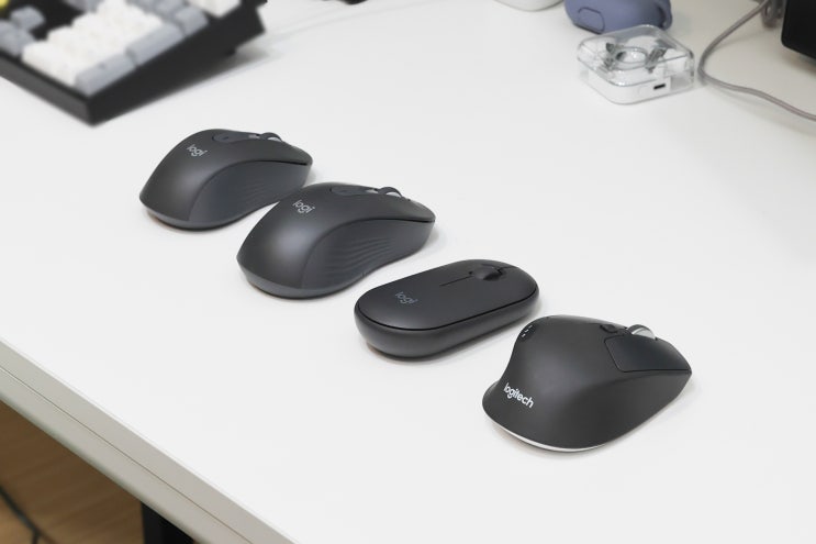 무소음 무선 마우스 로지텍 M650 및 M650L M720 M350 크기 비교 무소음 무선 마우스 로지텍 M650 및 M650L M720 M350 크기 비교
