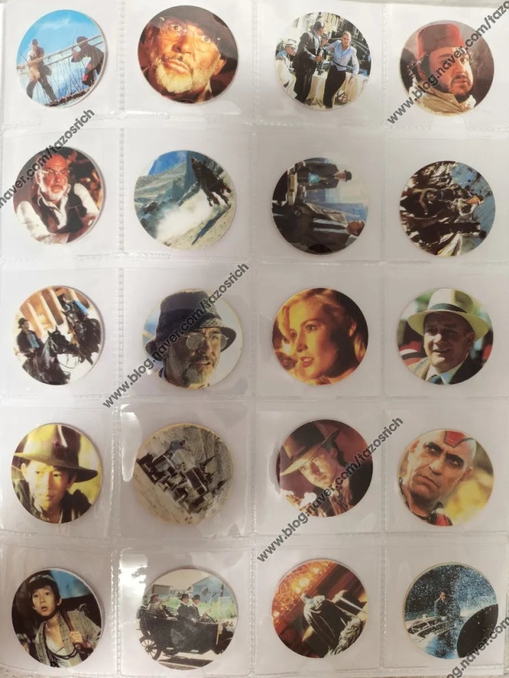  1995 BN TROCS INDIANA JONES Tazos complete collection of 140/140