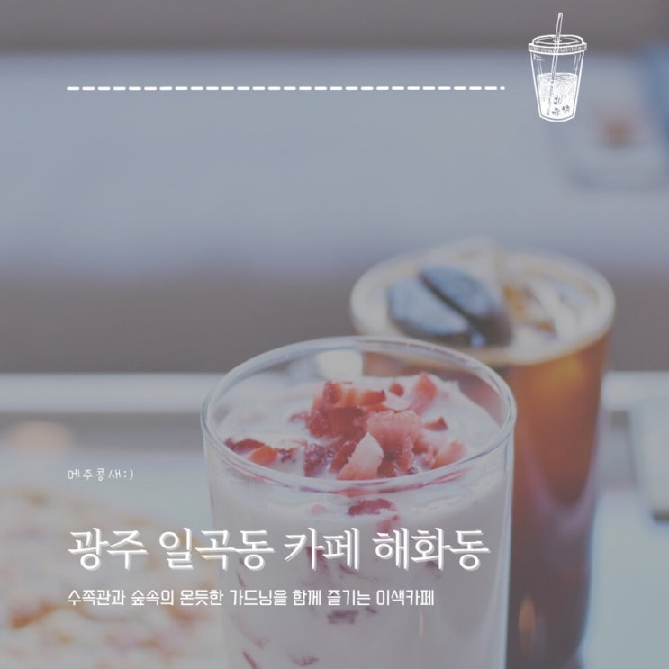 광주 수족관 카페 일곡동 브런치 맛집 :: 해화동