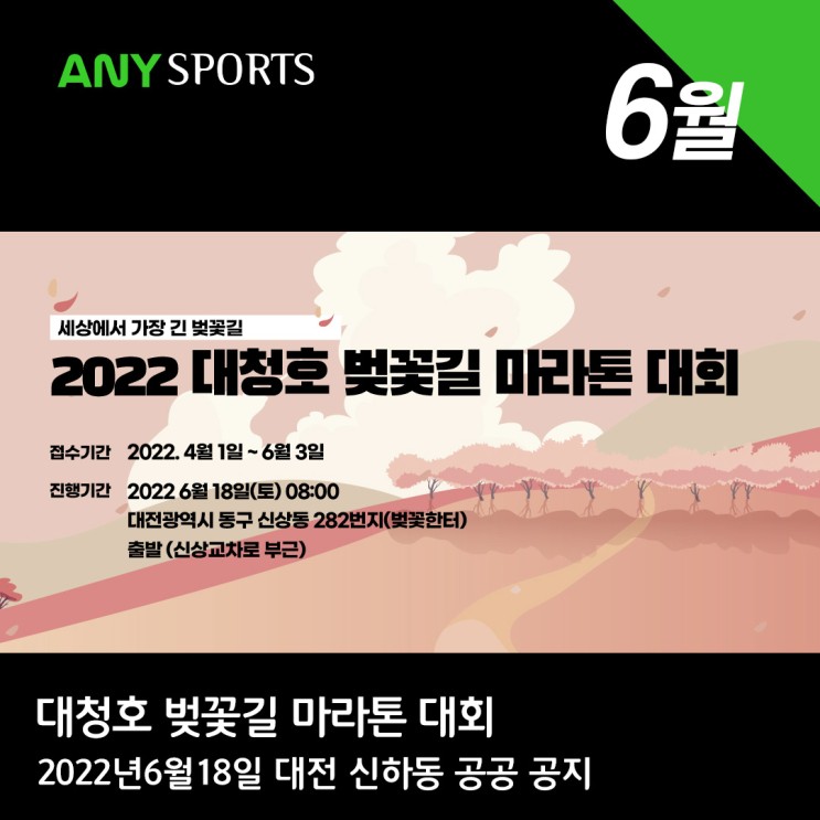 2022 대청호 벚꽃길 마라톤대회