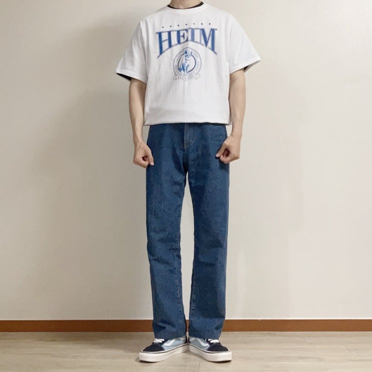  해피엔딩이즈마인 반팔티셔츠, 해피엔딩이즈마인 ODCHIP VARSITY T-SHIRT 후기