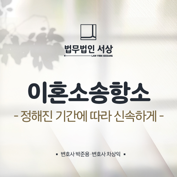 이혼소송항소, 정해진 기간 내에 신속하고 꼼꼼하게 이혼소송항소, 정해진 기간 내에 신속하고 꼼꼼하게