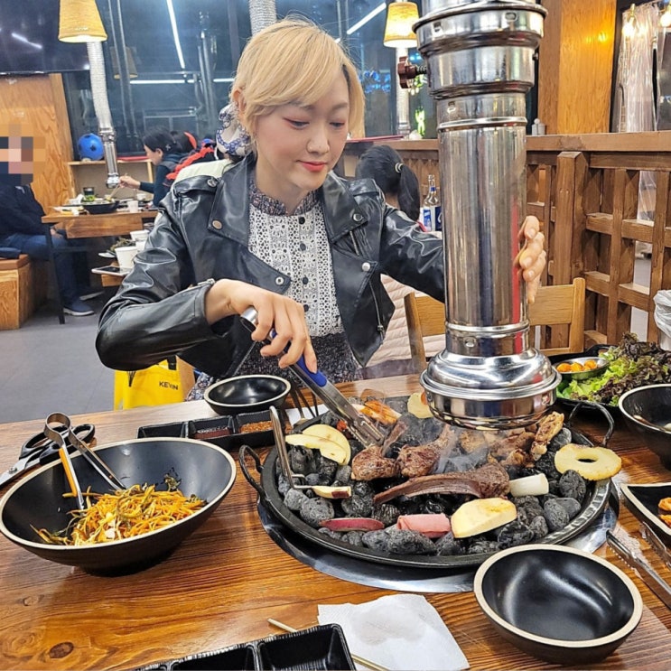  속초 청초호 맛집 팜파스맥반석 숯불닭갈비 양갈비