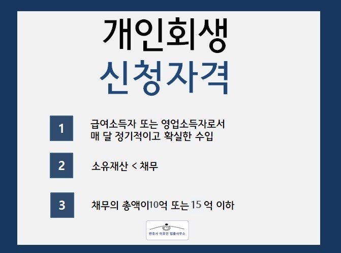 개인회생 신청 자격증을 꼼꼼히 체크하면