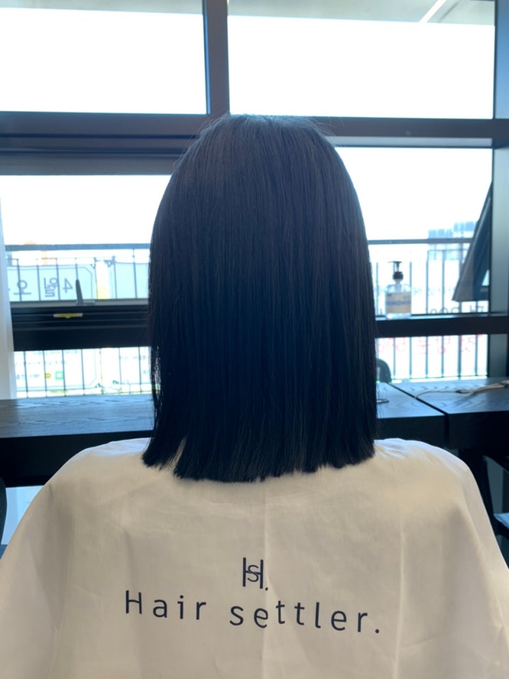  [[붙임머리]]”hair settler.헤어셋틀러” 블랙 붙임머리 18인치