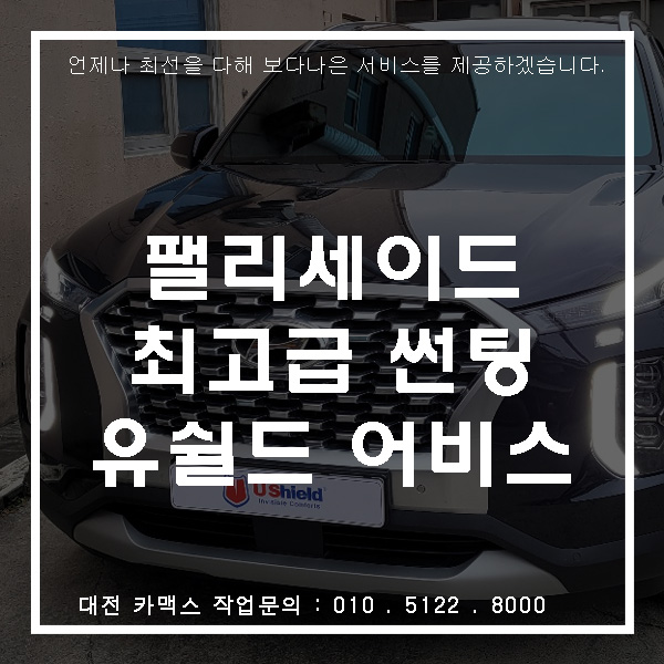  내차 재시공썬팅은 최고스펙 유쉴드 어비스 (대전카맥스주인장)
