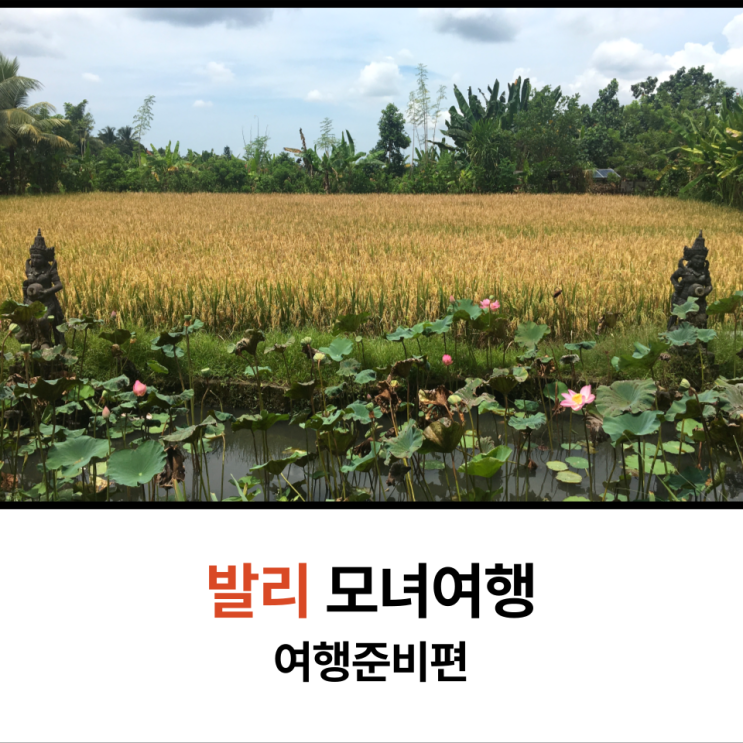  발리 모녀여행 계획 세우기