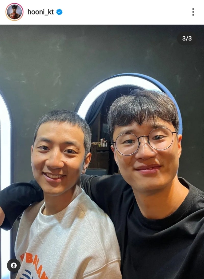 KBL KT 허훈 군대입대(DB이용우/김훈, KCC유현준, 송교창등) 군대 입대전 머리 민 사진들 ㅎㅎ