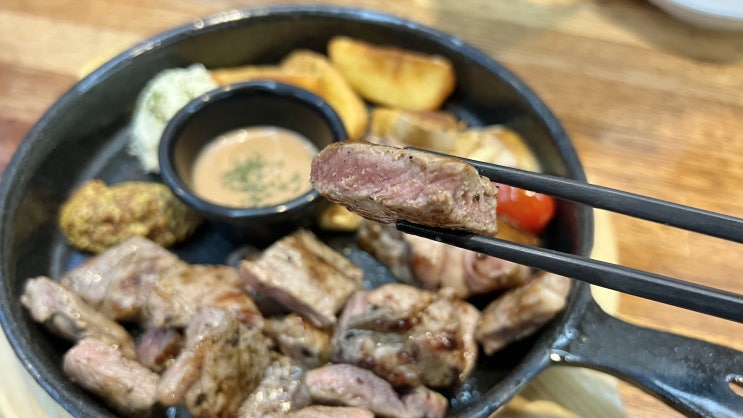  용인기흥맛집 :: 부드러운 채끝등심스테이크를 가성비로 즐기는 서울스테이크 용인흥덕 본점