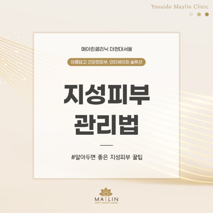  알아두면 좋은 지성 피부관리법
