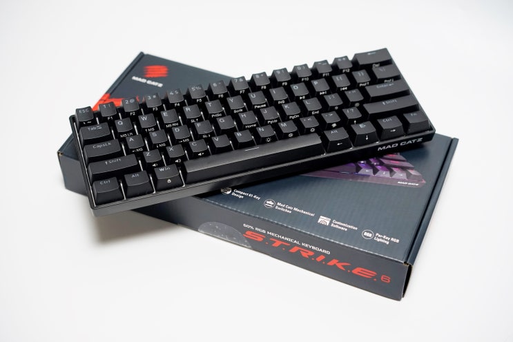  입문용 60% 포커 배열 미니 키보드, MadCatz S.T.R.I.K.E 6