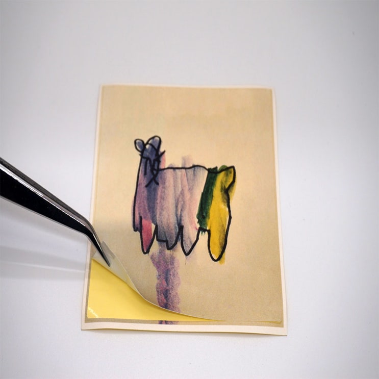  아이의 손그림과 낙서를 스티커로 아이그림 스티커
