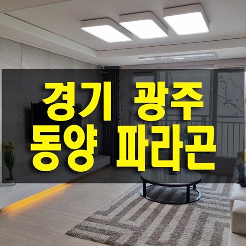 경기 광주 동양 파라곤 아파트 탄벌 지구 공급 마지막 기회