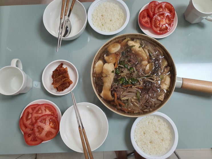 [내돈내산] 초간편 캠핑요리 이마트 어메이징 와규 소불고기전골 밀키트 후기