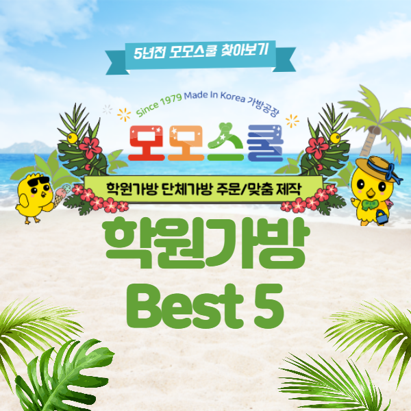  [5년 전 오늘] 모모스쿨 학원보조가방 베스트 5