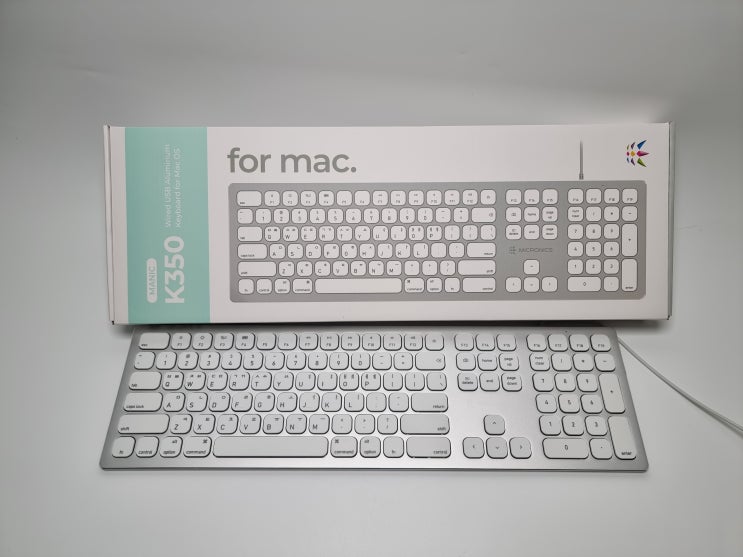  마이크로닉스 MANIC K350 펜타그래프 저소음 키보드 맥(MAC)전용 키보드 리뷰