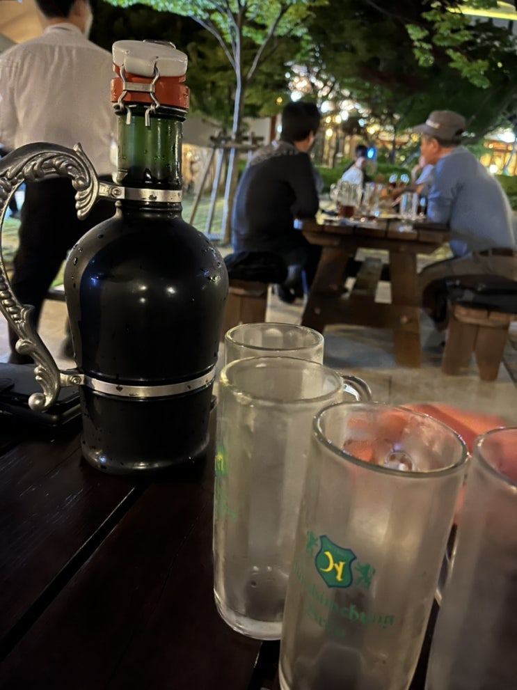  온천장 농심호텔 비어가든 수제맥주 먹고 왔어요:)