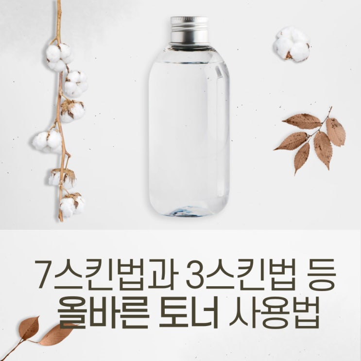 7스킨법과 3스킨법 등 올바른 토너사용법 알아보자