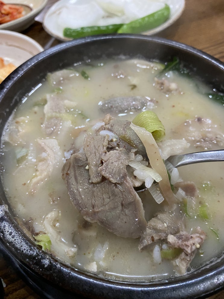  여의도 순대국밥 백암왕순대 점심 혼밥 후기!