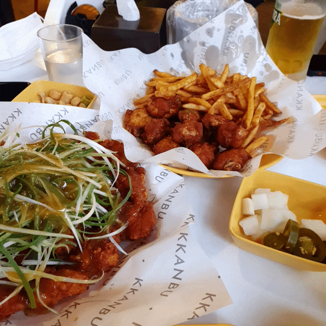  오리역 치맥 맛집 ] " 깐부치킨 "에서 치킨과 맥주 모임(단체 모임 추천)