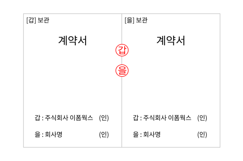 [위드싸인] 종이계약서 간인,계인,천공 방법 : 네이버 블로그